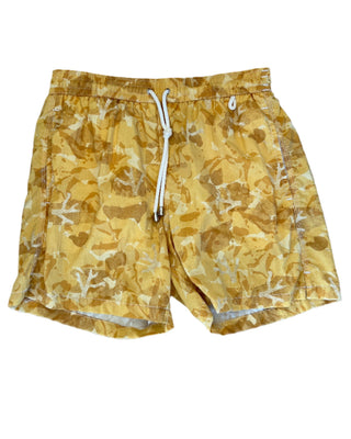 ISAIA Isaia Abstract Print Drawstring Swim Trunks