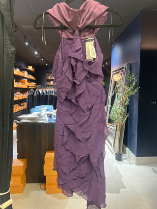 Tom Ford Ruffled Chiffon Halter Gown