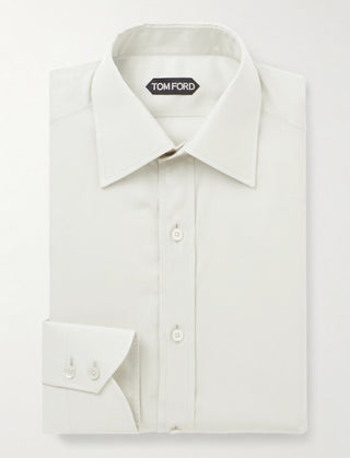 Tom Ford Lyocell and Silk Point-Collar Dress Shirt
