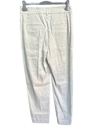 Brunello Cucinelli Linen Blend Pleated Relaxed Fit Trousers