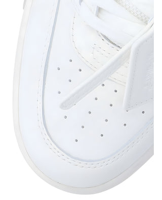 OFF WHITE Leather High-Top Arrow Sneakers with Strap