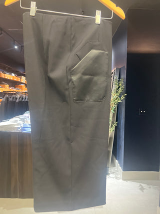 Tom Ford Tom Ford Technical Fabric Long Skirt with Front Patch Pocket