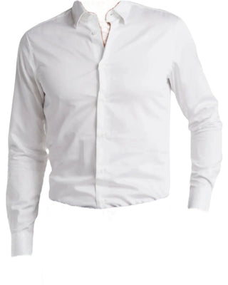 Cavalli Class Cotton Point-Collar Dress Shirt in White