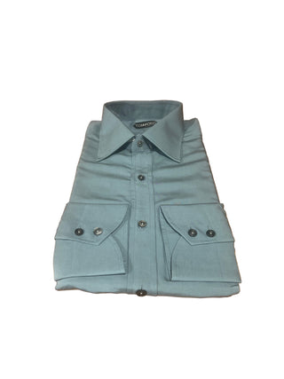 Tom Ford Lyocell Silk Blend Point-Collar Dress Shirt