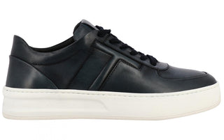Tods Leather Lace-Up Low-Top Sneakers with T-Panel Detail