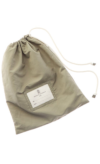 Brunello Cucinelli Lightweight Striped Logo-Embroidered Green Swim Trunks