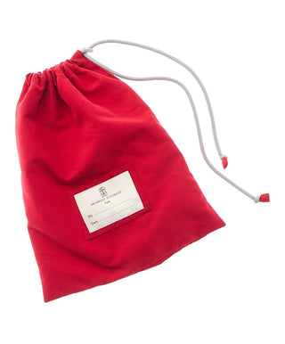 Brunello Cucinelli Technical Fabric Logo-Embroidered Swim Trunks Red