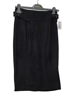 Tom Ford Black Skirt With Loop & Buckles