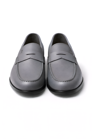 Tod’s Dark Grey Leather Penny Loafer