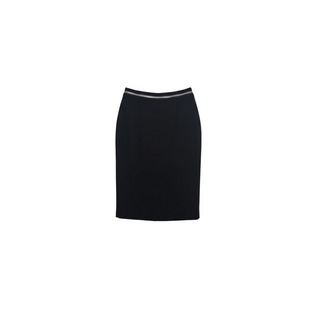 Tom Ford Black Zipper Trimmed Pencil Skirt