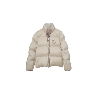 Moncler x Palm Angels Puffer LED Jacket in Beige/Cream