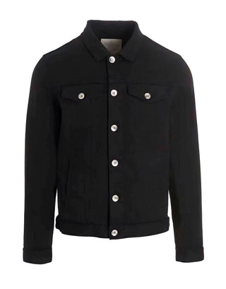 Brunello Cucinelli Brunello Cucinelli Textured Fabric Snap-Button Jacket Black