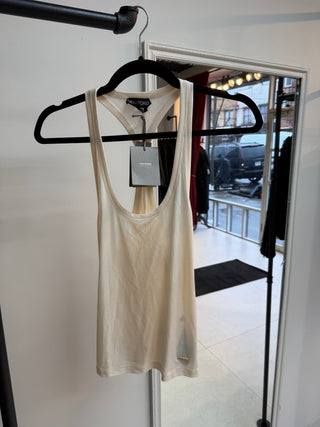 Tom Ford Lightweight Knit Racerback Tank Top in White