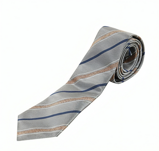 Brunello Cucinelli Striped Woven Silk Blend Tie