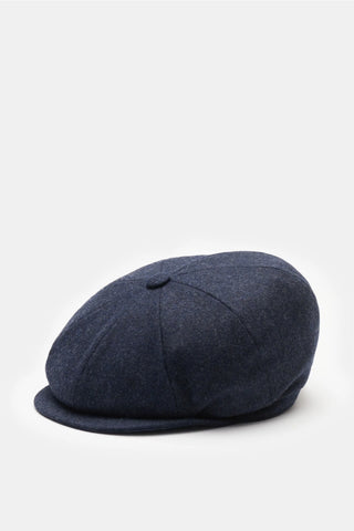 Brunello Cucinelli Textured Wool Blend Panelled Newsboy Cap
