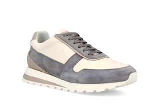 Brunello Cucinelli Mens Sneaker In Grey Suede