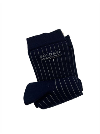 Brunello Cucinelli Cotton-Blend Pinstripe Crew Socks