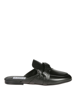 Tods Leather Logo-Embossed Band Mules