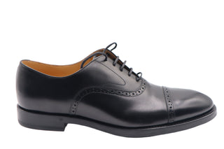 Brunello Cucinelli Polished Leather Cap-Toe Oxford Brogues
