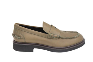Tods Leather Penny Mocassins Light Brown