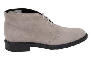 Tods Taupe Suede Lace-Up Chukka Boots