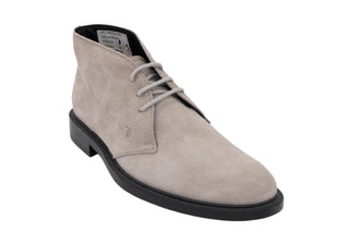 Tods Taupe Suede Lace-Up Chukka Boots
