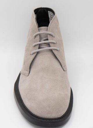 Tods Taupe Suede Lace-Up Chukka Boots