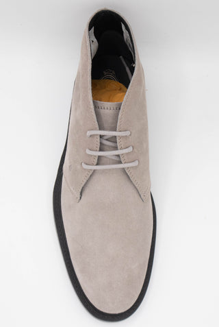 Tods Taupe Suede Lace-Up Chukka Boots