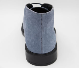 Tods Suede Lace-Up Chukka Boots in Sky Blue