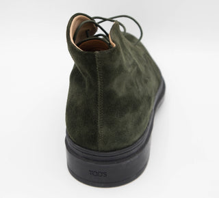 Tods Tod's Suede Lace-Up Chukka Boots in Dark Green