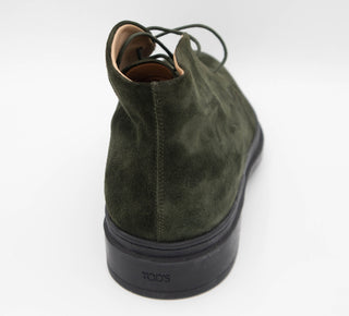 Tods Tod's Suede Lace-Up Chukka Boots in Dark Green