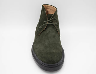 Tods Tod's Suede Lace-Up Chukka Boots in Dark Green