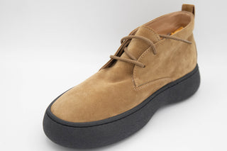 Tods Suede Lace-Up Chukka Boots with Chunky Sole