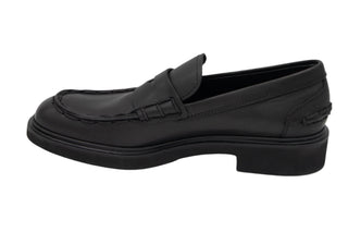 Tods Leather Lug Sole Penny Loafers Black