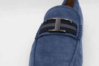 Tods Suede Gommino Driving Shoes with Metal Buckle