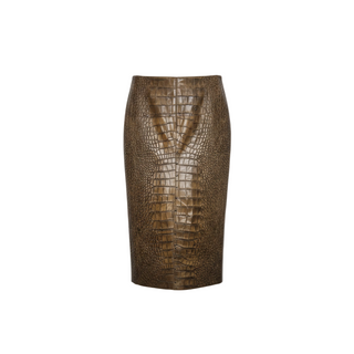 Tom Ford Crocodile Embossed Pencil Skirt