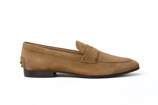 Tod’s Light Brown Suede Penny Loafer