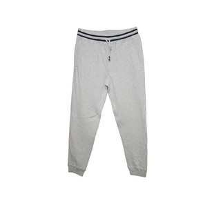 Brunello Cucinelli Cotton Blend Drawstring Striped Waistband Joggers