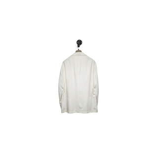 Brunello Cucinelli Cotton Linen Blend Two-Piece Suit Cream