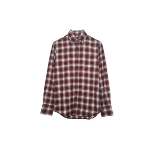 Brunello Cucinelli Plaid Flannel Button-Down Shirt