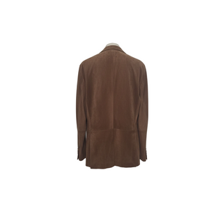 Brunello Cucinelli Brunello Cucinelli Suede Single-Breasted Patch Pocket Jacket