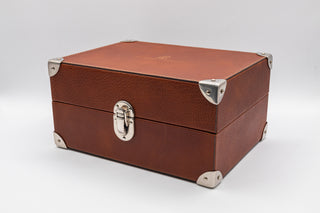 Brunello Cucinelli Grain Leather Corner-Reinforced Keepsake Box