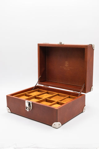 Brunello Cucinelli Grain Leather Corner-Reinforced Keepsake Box