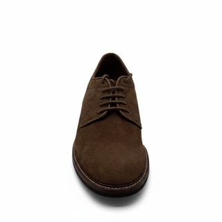 Brunello Cucinelli Dark Brown Polished Leather Cap-Toe Oxford Shoes