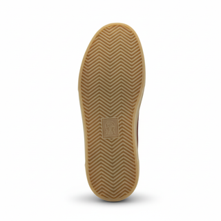 Brunello Cucinelli Suede and Ribbed Textile Lace-Up Low-Top Sneakers Terracotta