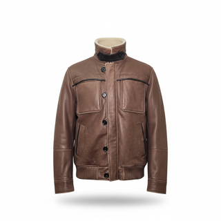 Brunello Cucinelli Leather Bomber Jacket