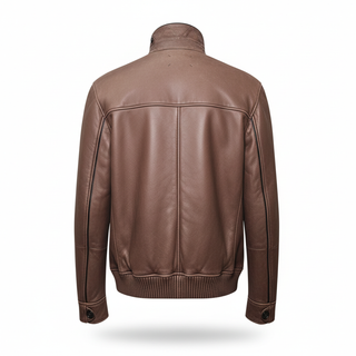 Brunello Cucinelli Leather Bomber Jacket