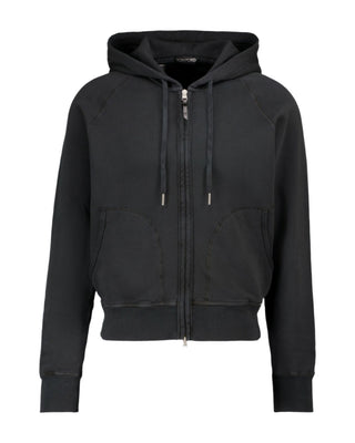 Tom Ford Cotton Fleece Raglan Zip-Front Hoodie