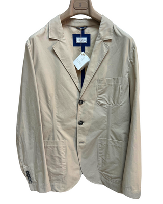 Brunello Cucinelli Cotton Three-Button Patch Pocket Blazer