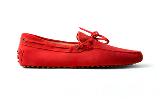 Tod’s Red Suede Driving Loafer